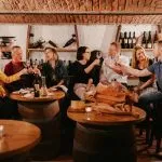 Tasting Slovenian food in Bled
